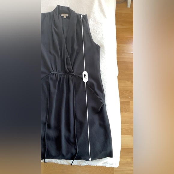 Aritzia Wilfred Sabine Black Wrap Front Mini Dress Size S - Picture 13 of 14
